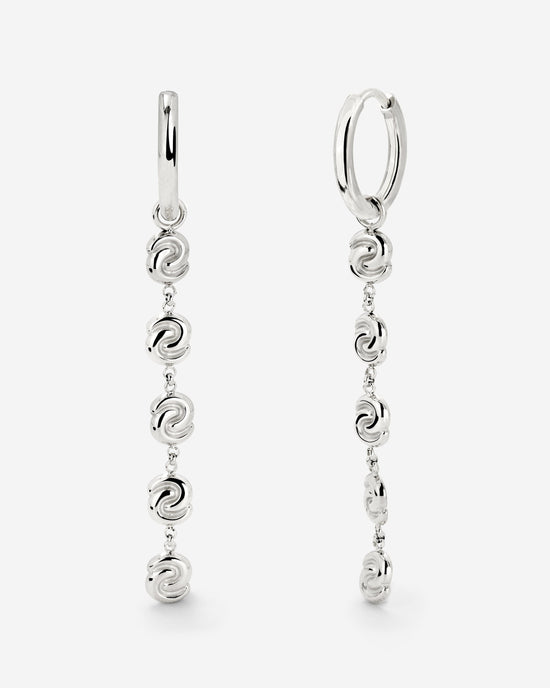Tides of Time Hoop Set Small Silver