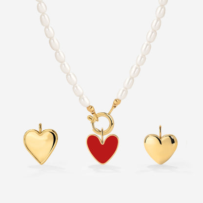 Pearly Charm Necklace Set