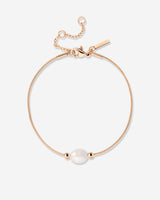 Minimalist Pearl Bracelet Rose Gold