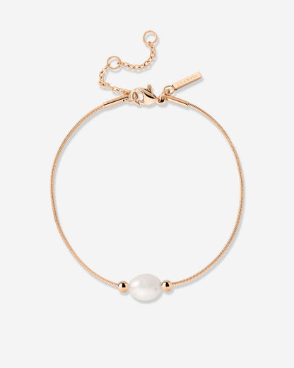 Minimalist Pearl Bracelet Rose Gold