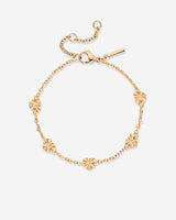 Glass Heart Bracelet Rose Gold
