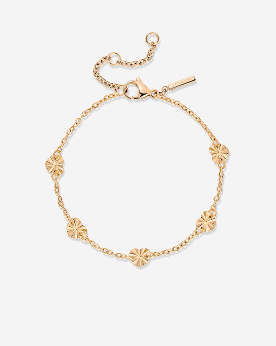 Glass Heart Bracelet Rose Gold