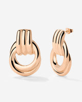 Infinity Loop Hoops Rose Gold