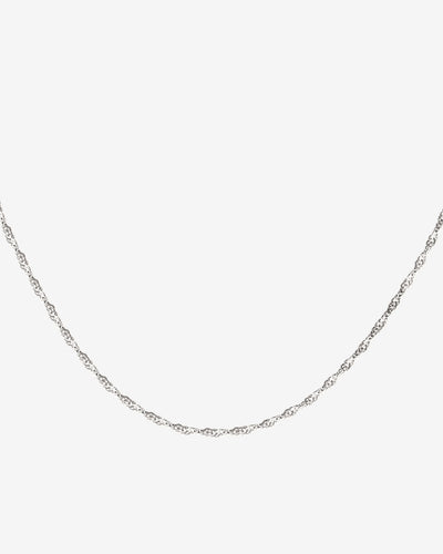 Slim Singapore Necklace Silver