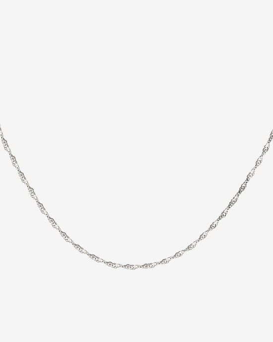 Slim Singapore Necklace Silver