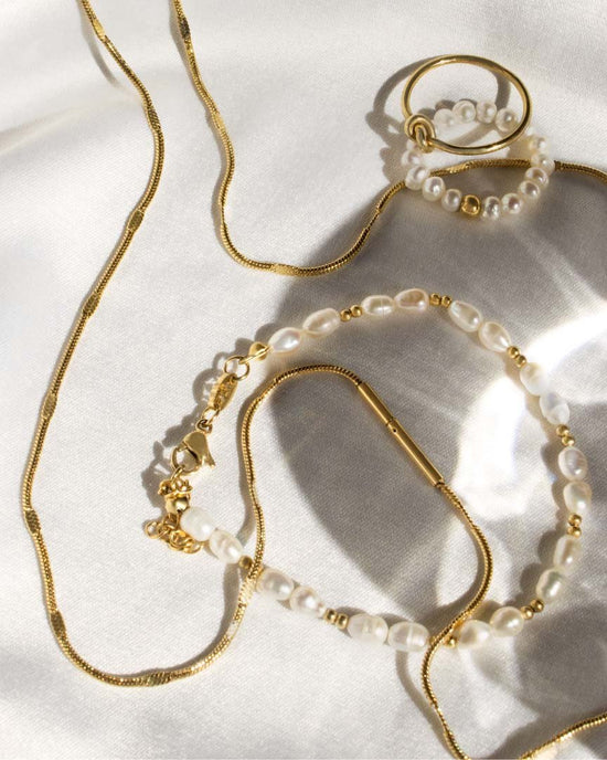 Summertime Pearl Bracelet Silver