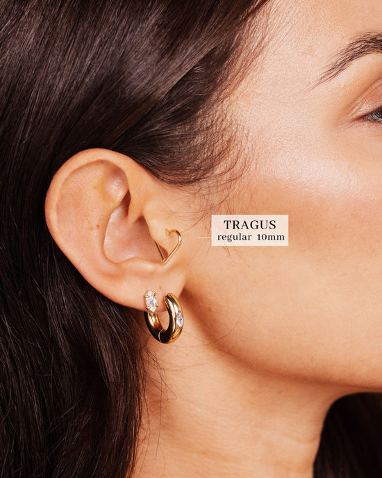 Heartily Piercing Rose Gold