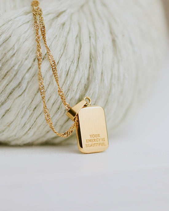 Your energy is beautiful Necklace Rose Gold