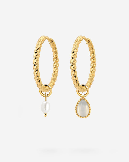 Twisted Hoop Set Medium
