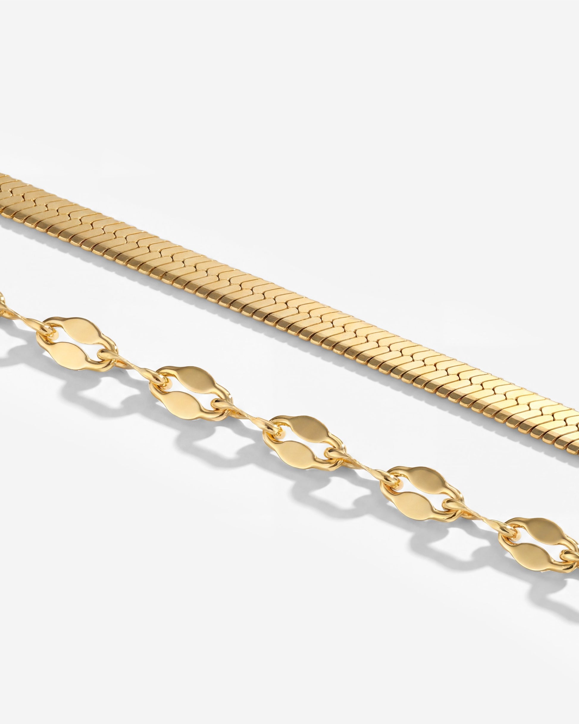 Aligned Double Necklace