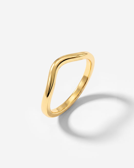 Gentle Curve Ring Gold