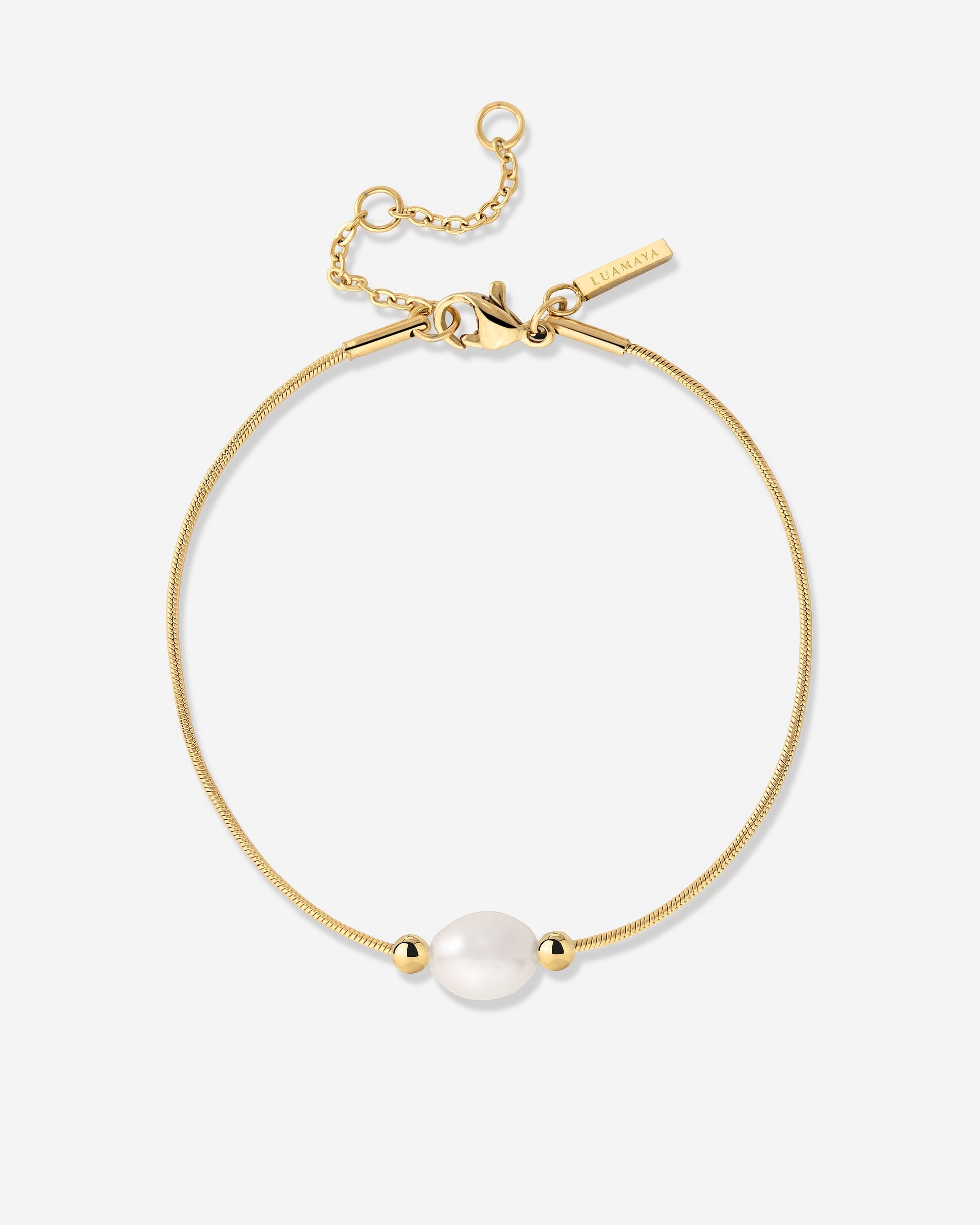 Minimalist Pearl Bracelet gold