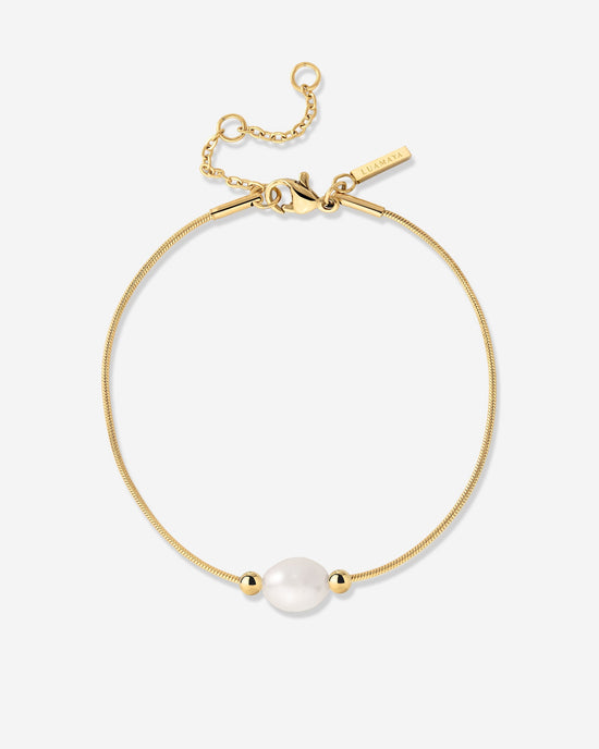 Minimalist Pearl Bracelet Gold