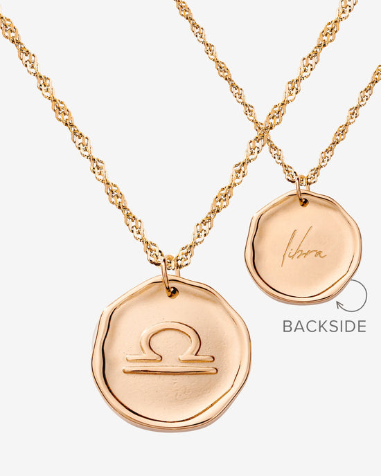 Zodiac Necklace – Libra Rose Gold