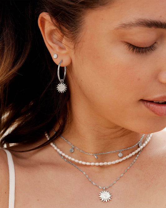 Sweet Swirl Studs Silver