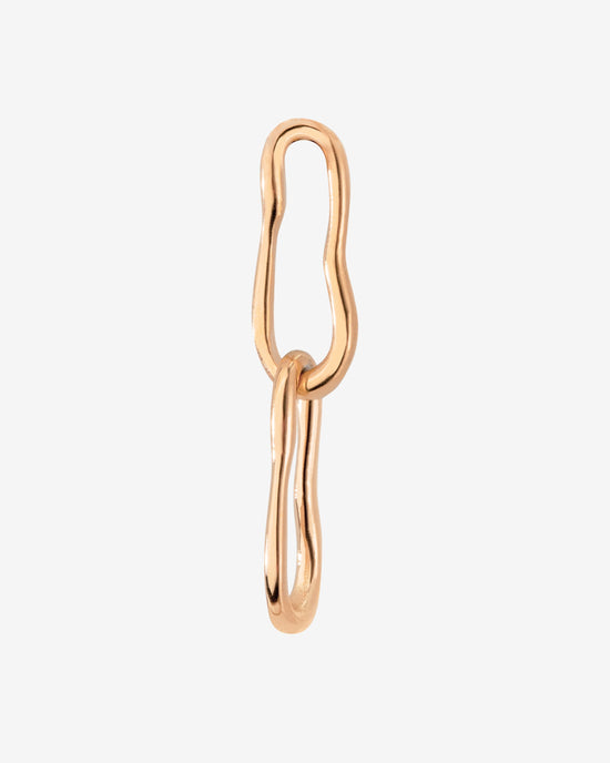 Blending Duo Oval Hoop Set Baby Rose Gold