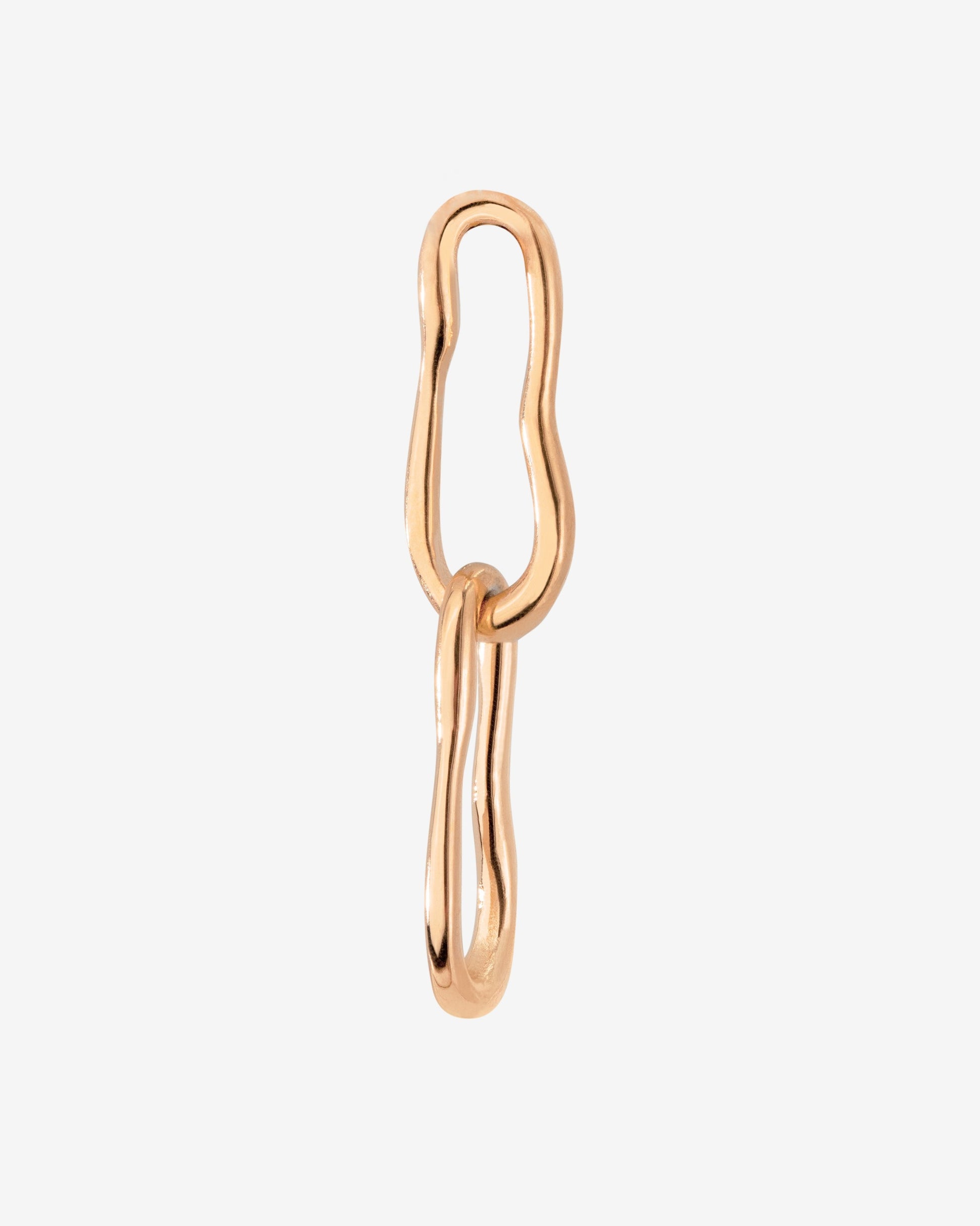 Blending Duo Oval Hoop Set Baby Rose Gold