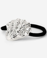 Shell Hair Tie Black