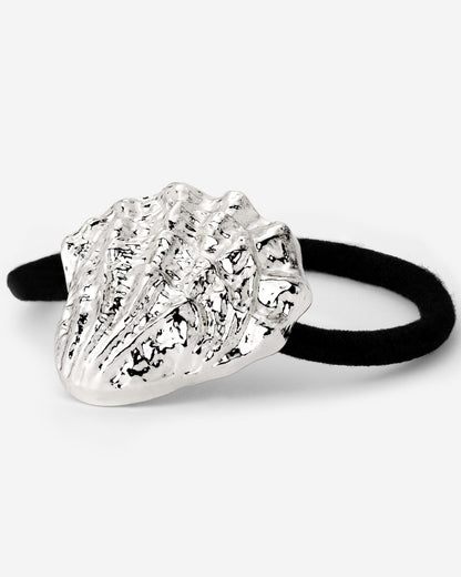 Shell Hair Tie Black