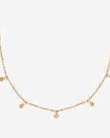 Tiny Coin Necklace Rose Gold