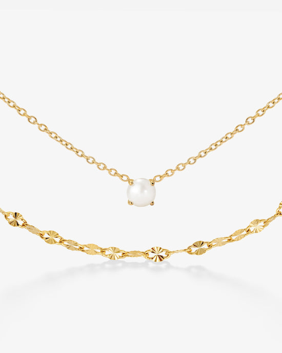 Delicate Pearl Bundle gold