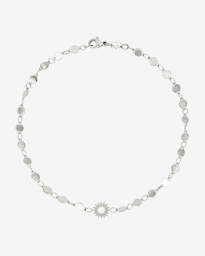 Sunny Side Up Anklet Silver