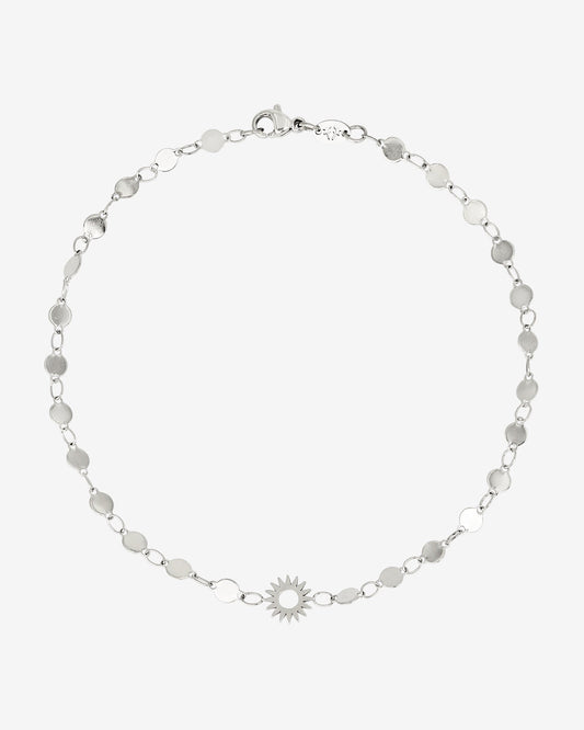 Sunny Side Up Anklet Silver