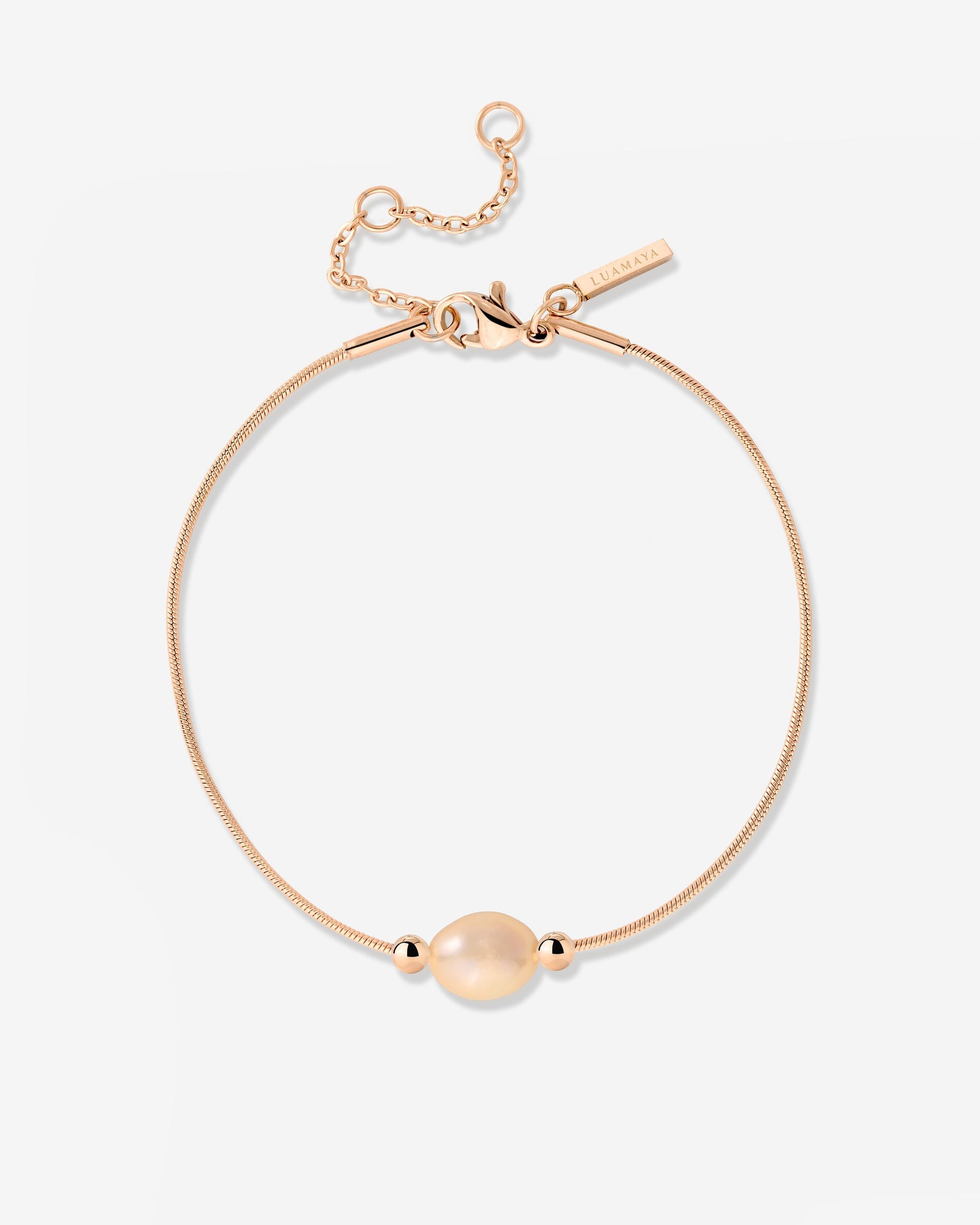 Blush Pearl Bracelet Rose Gold
