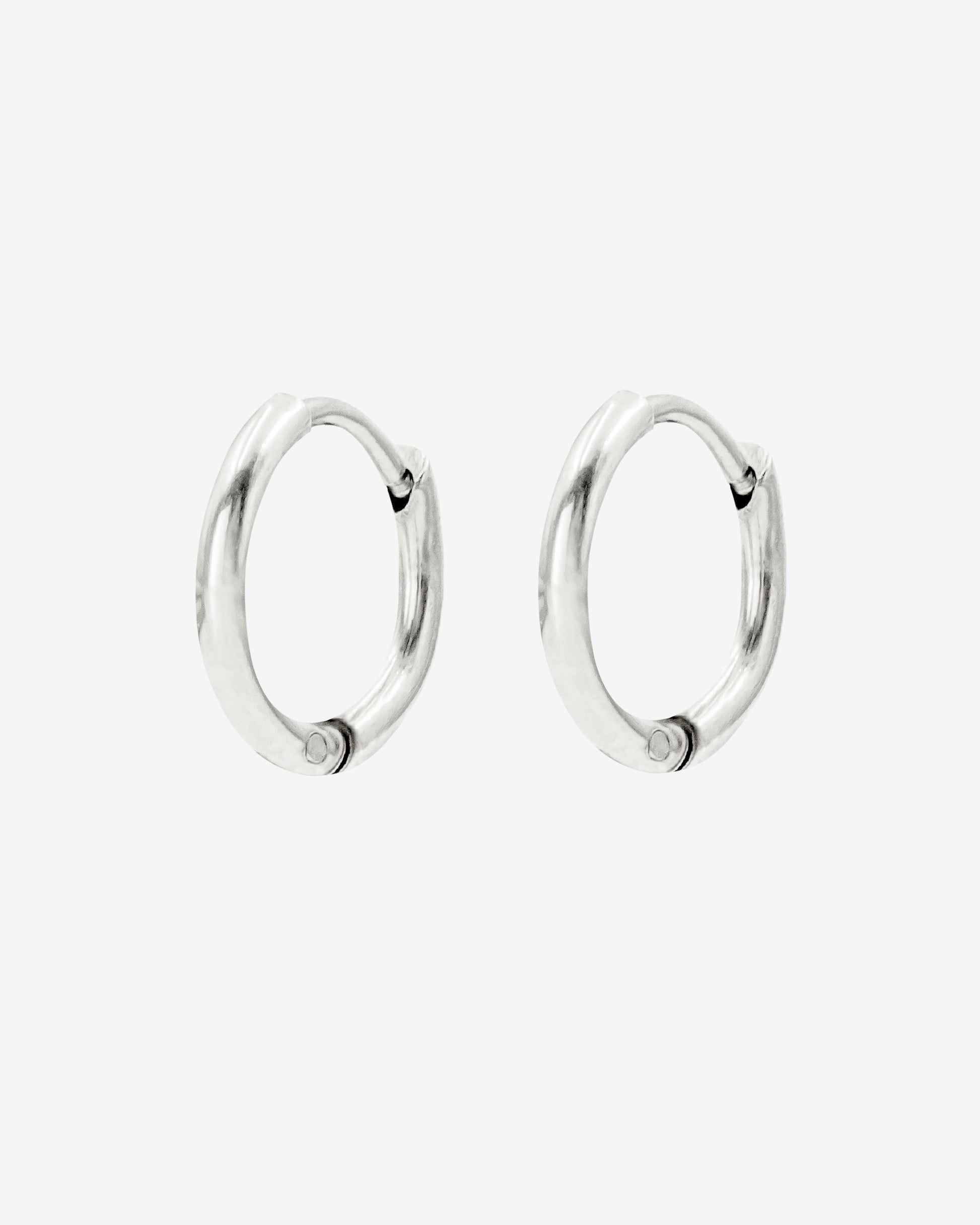 Slim Hoops Small Silver