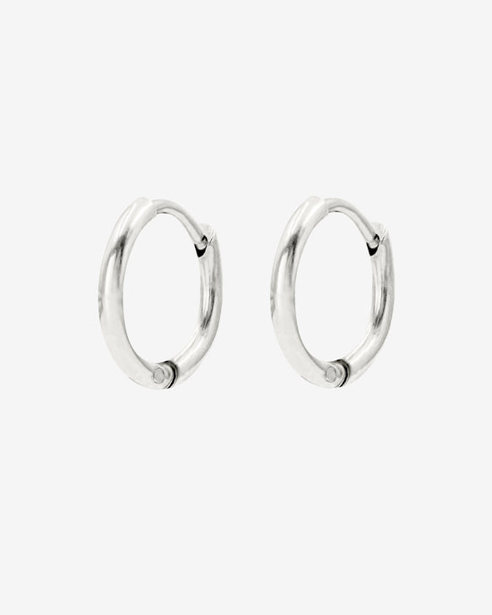 Slim Hoops Small Silver