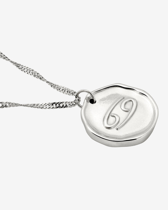 Zodiac Necklace – Cancer Silver