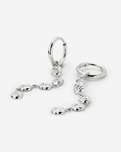 Tides of Time Hoop Set Small Silver