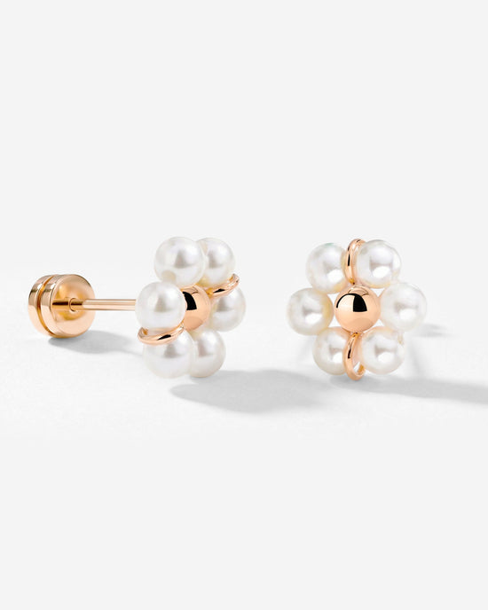 Daisy Studs Rose Gold