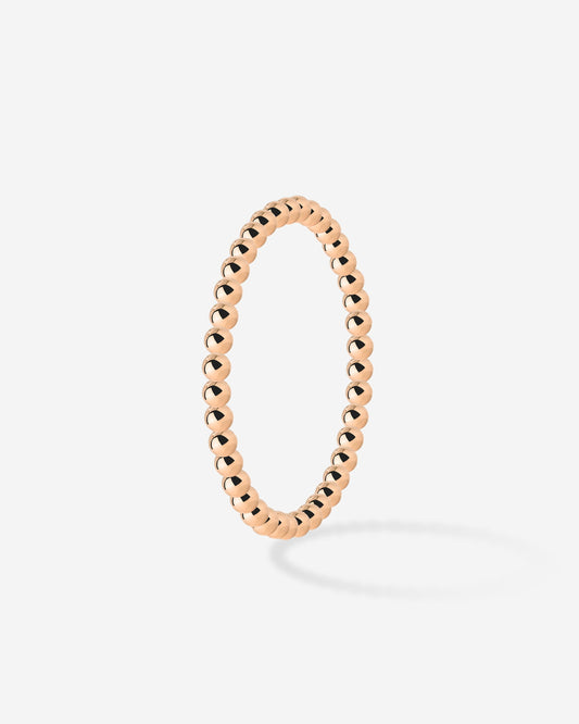 Narrow Sphere Ring Rose Gold