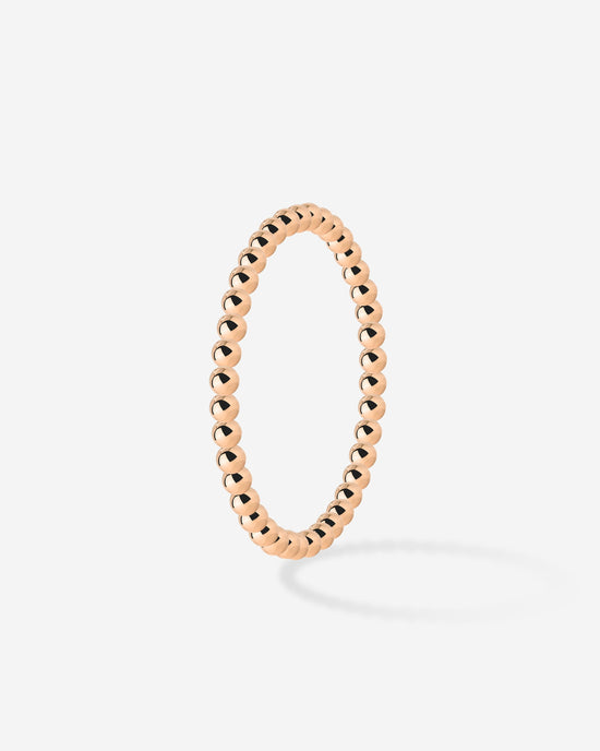 Narrow Sphere Ring Rose Gold