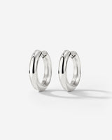 Chunky Hoopies Small Silver