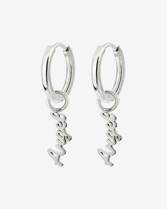 The Angel Hoop Set Small Silver