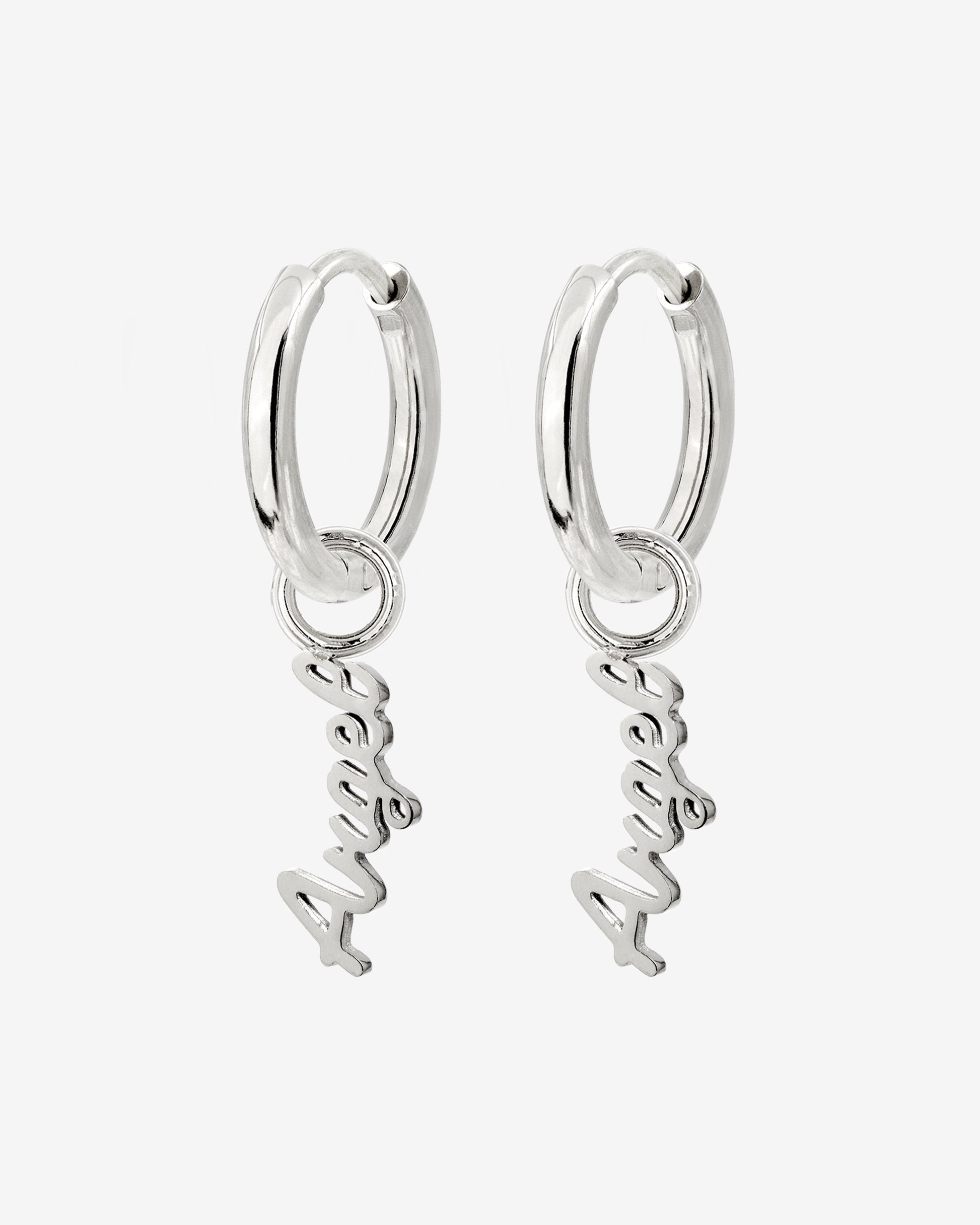The Angel Hoop Set Small Silver
