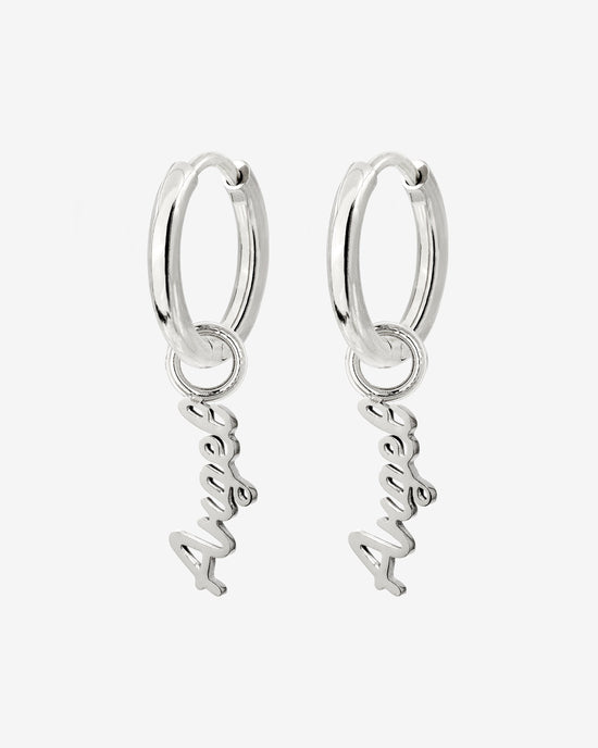 The Angel Hoop Set Small Silver