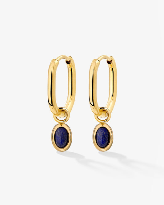 Blue Breeze Oval Hoop Set Baby Gold