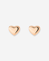 Lovely Heart Studs Rose Gold