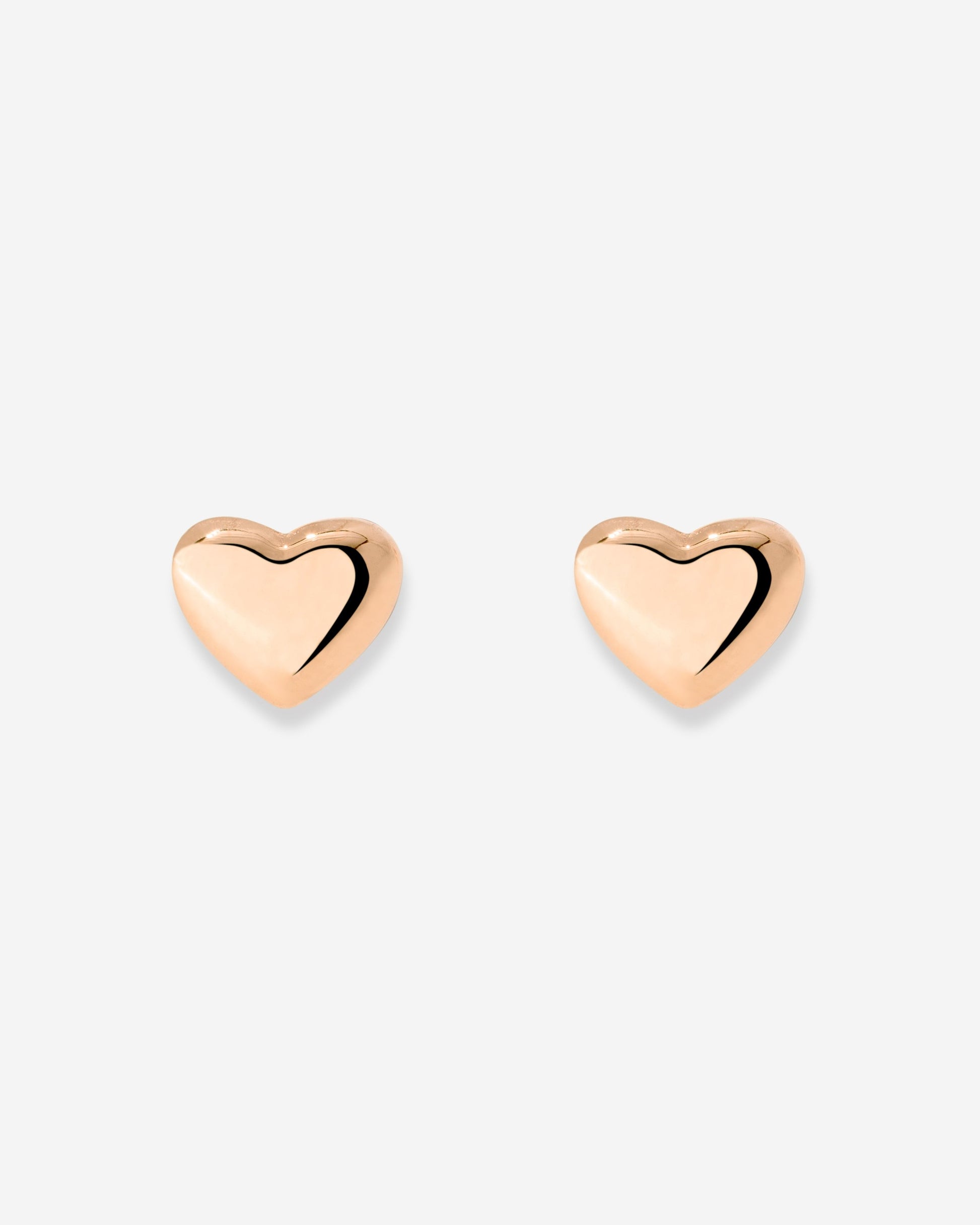 Lovely Heart Studs Rose Gold