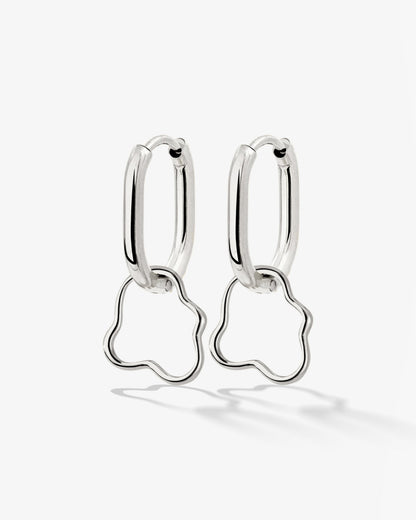 Forming Fluids Oval Hoop Set Baby Silver