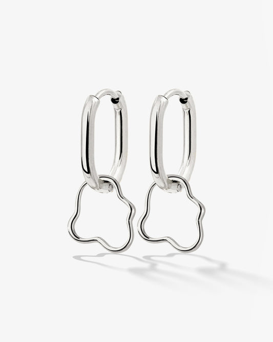 Forming Fluids Oval Hoop Set Baby Silver