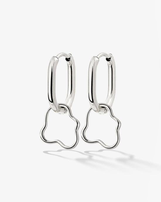 Forming Fluids Oval Hoop Set Baby Silver