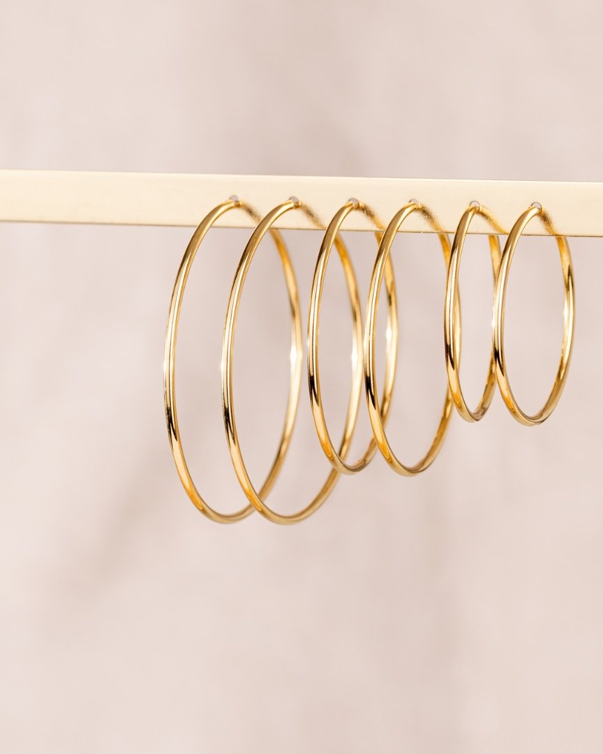 Super Maxi Hoops Rose Gold