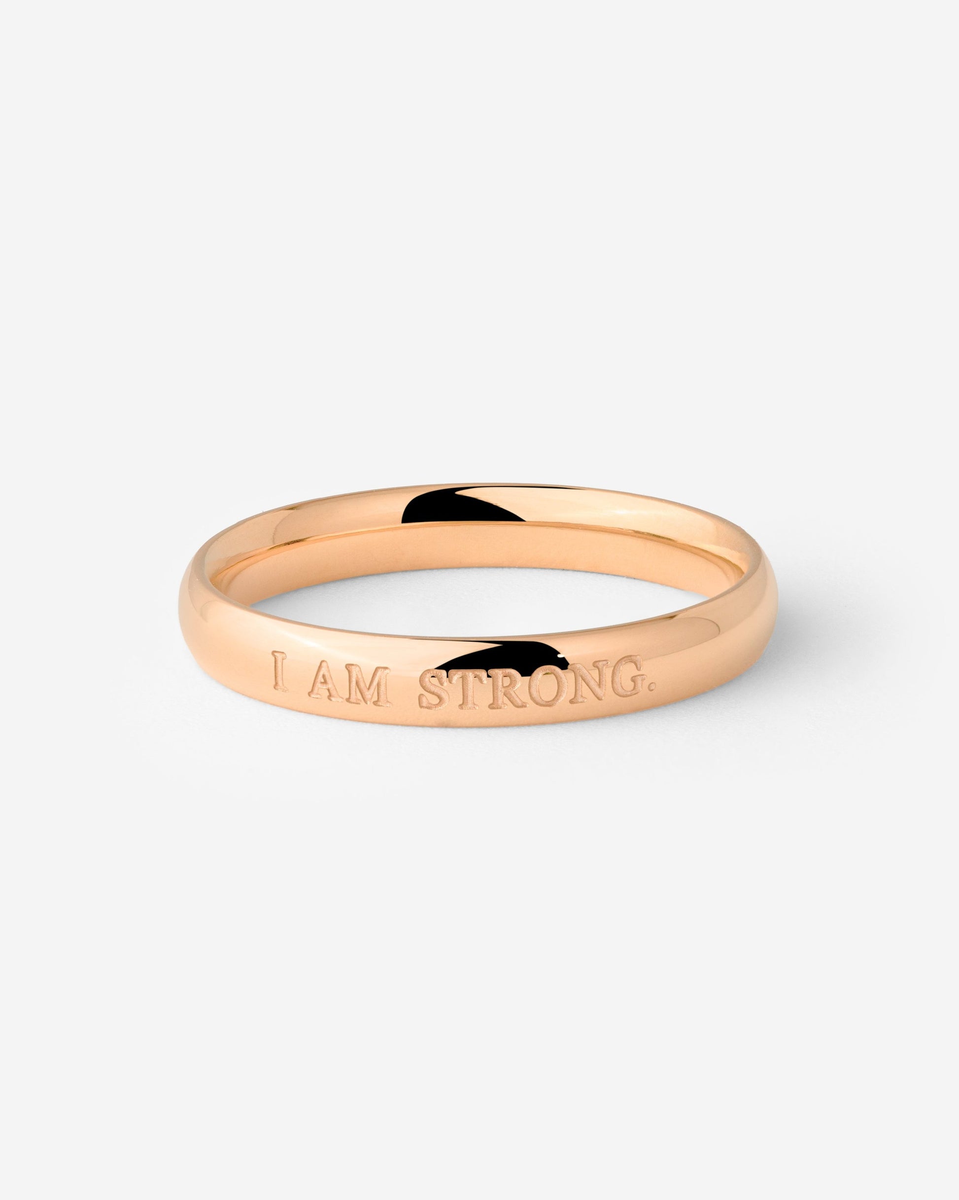 I am strong Ring Rose Gold