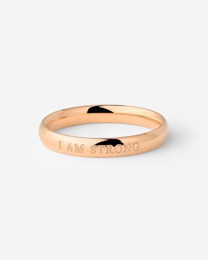 I am strong Ring Rose Gold