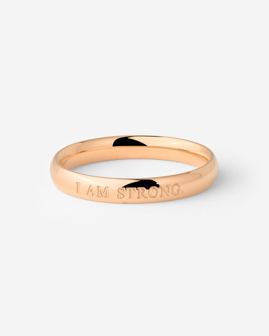 I am strong Ring Rose Gold