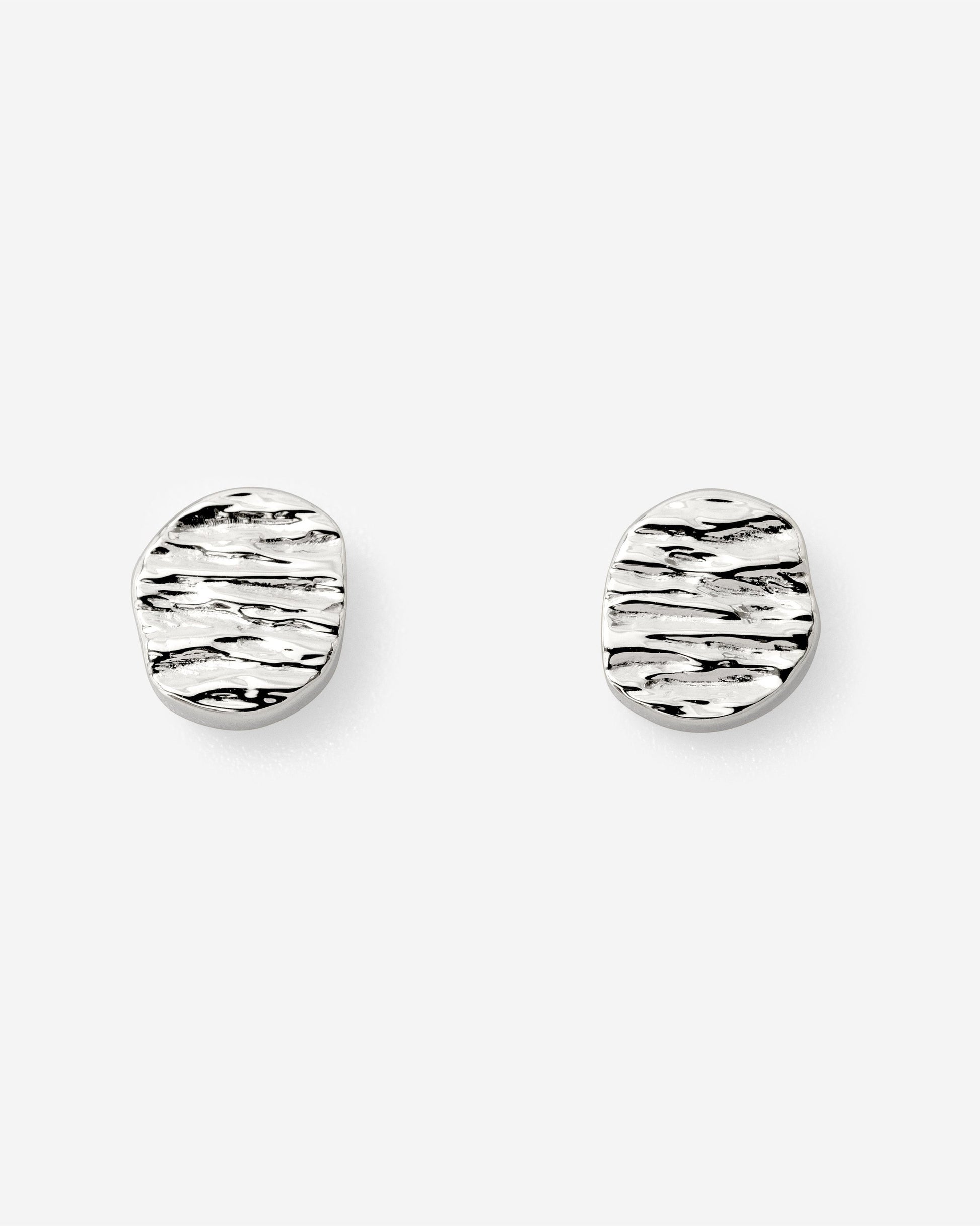 Boho Coin Studs Silver